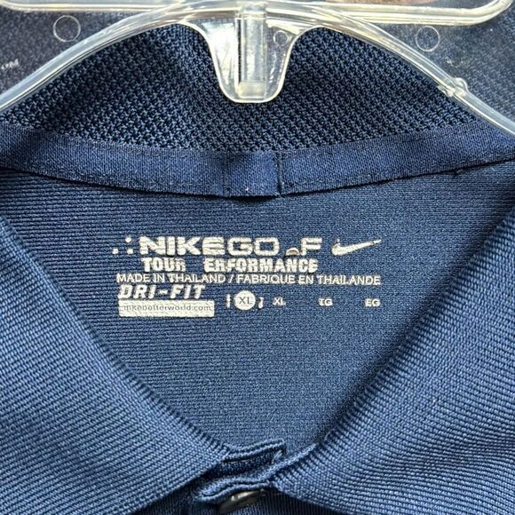 Nike Men’s Golf Navy Dri Fit Short Sleeve Polo Shirt Size XL - Picture 4 of 5